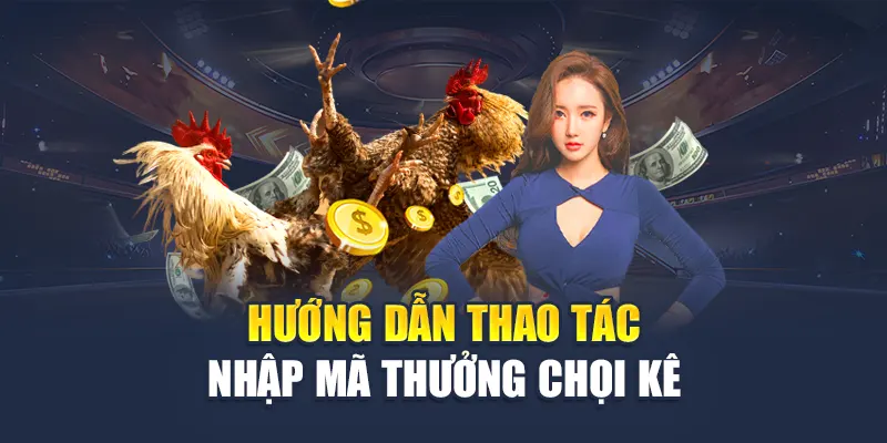 Hướng dẫn thao tác nhập mã thưởng chọi kê